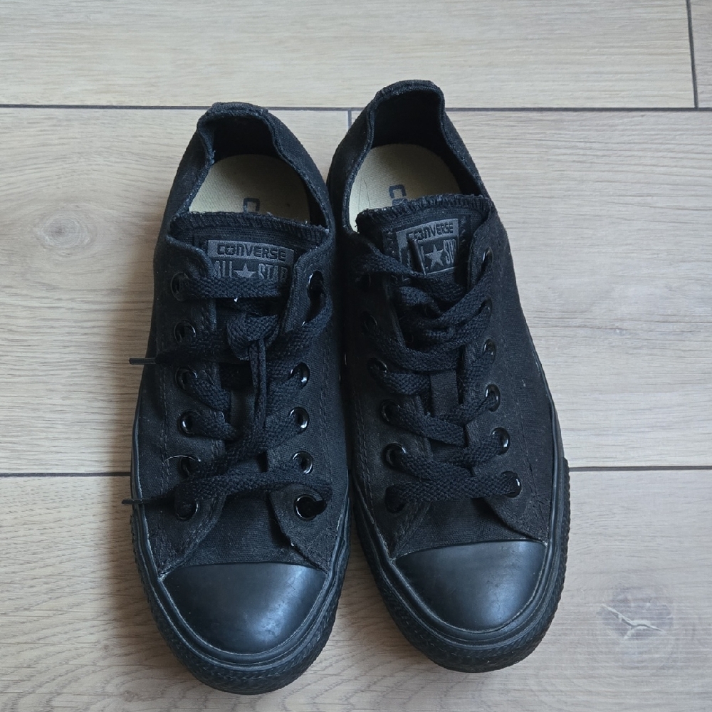 CONVERSE CTAS Black Low Top Sneakers Womens 6.5 Mens 4.5